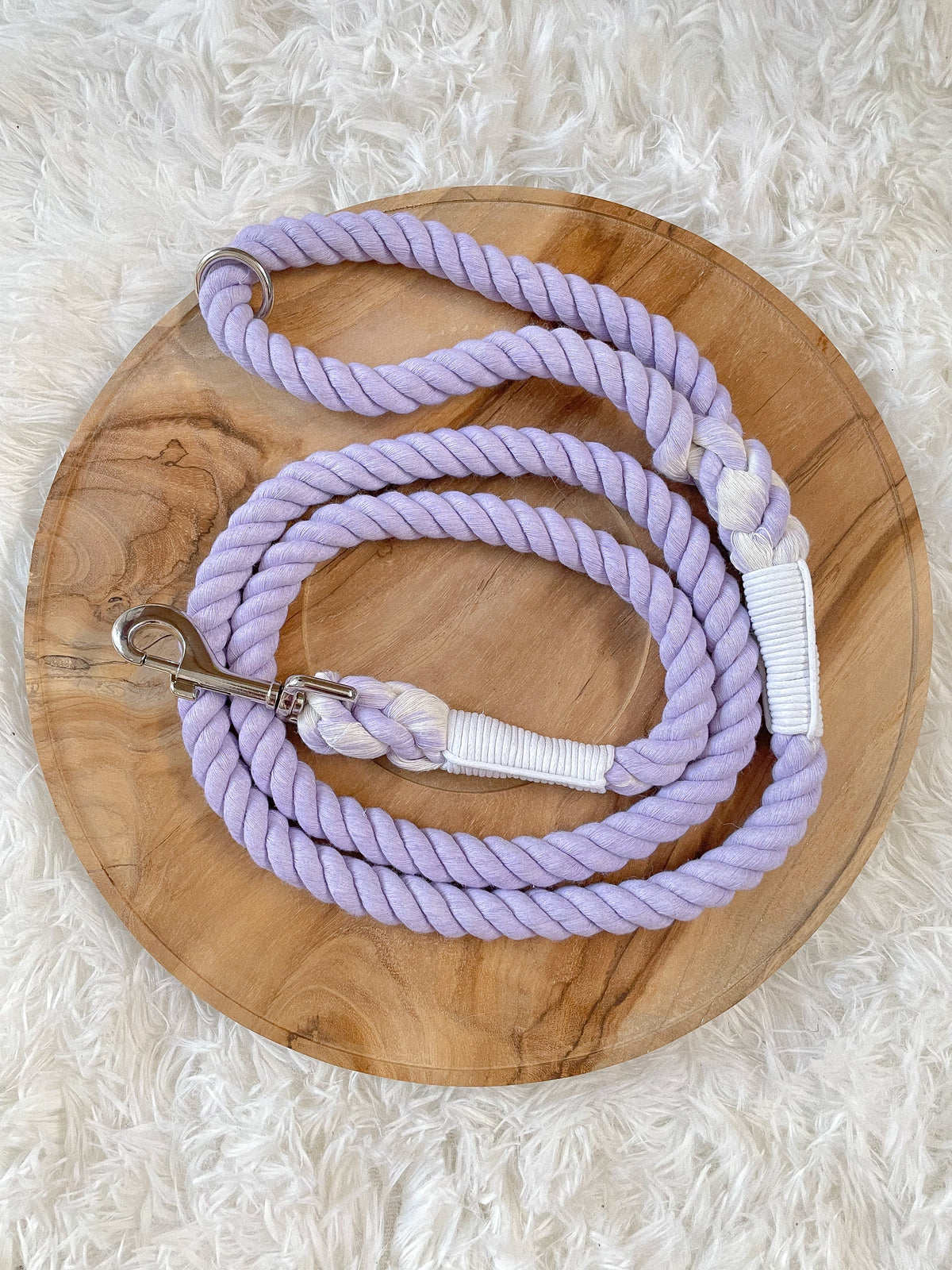 Lavender Lead Rope Rope Leash - Lavender – Only Good Behavior